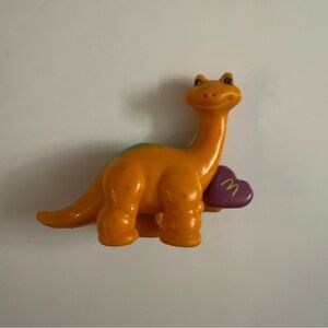 McDonald’s Tinosaurs Happy Meal Toy figure - Vintage 1984 Orange Dinosaur